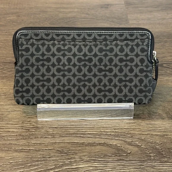 Coach Madison Needlepoint Signature Double Zip Wallet - Picture 2 of 15